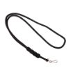 Picture of Royal Gurkha Rifles 4 Knot Black Lanyard - Black - Nickel Clip