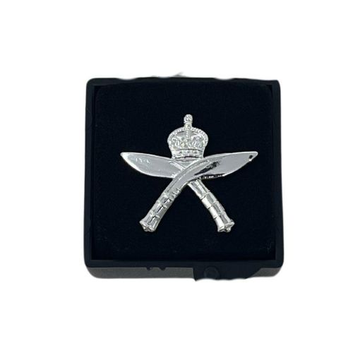 Picture of Royal Gurkha Rifles Lapel Pin - Silver Plate - Plastic Box - Tudor Crown