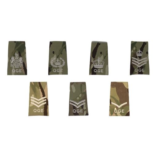 Picture of QGE Rank Slide - MTP - Cream emb. NCOs