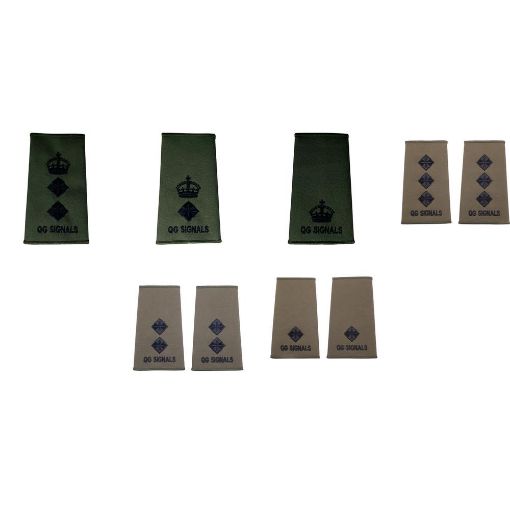 Picture of QGS Rank Slides - Olive - Comm. Officers