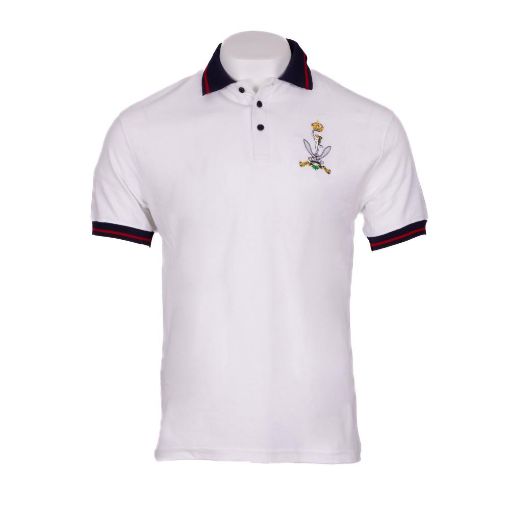 Picture of QGS White Cotton Polo Shirt