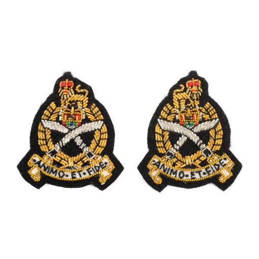 Picture of GSPS - Mess Dress Collar Badges - Black Ground 