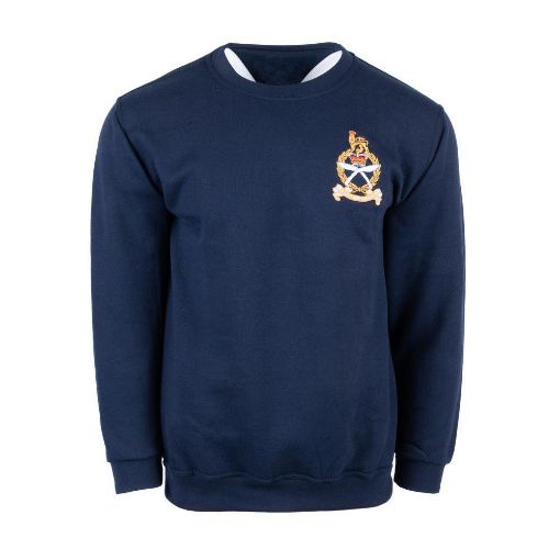 Picture of GSPS Navy Sweatshirt with Regimental Crest to left breast - Ex Large 46"