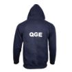 Picture of QGE - Navy Hoody  - Regimental Badge to Left Breast - QGE in white on Reverse - Extra Large
