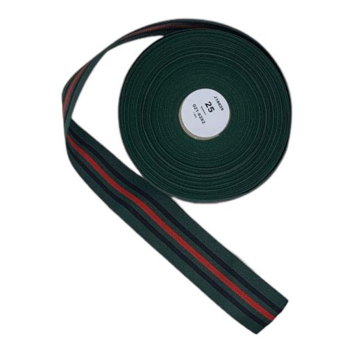 Picture of Gurkha Brigade Regimental Ribbon- 38mm - Sold by the meter. 
 