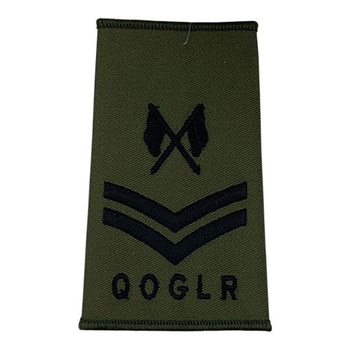 Picture of QOGLR Rank slide - Comms Spec - Olive - Corporal