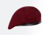 Picture of Small Crown Maroon Beret - Blue Silk Lined - Small Crown - Size 61