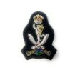 Picture of Beret Badge - Officers - Queen's Gurkha Signals - Navy Backing - Tudor Crown