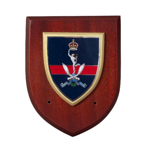 Picture of Plaque - Queen's Gurkha Signals - Screen Printed - Tudor Crown