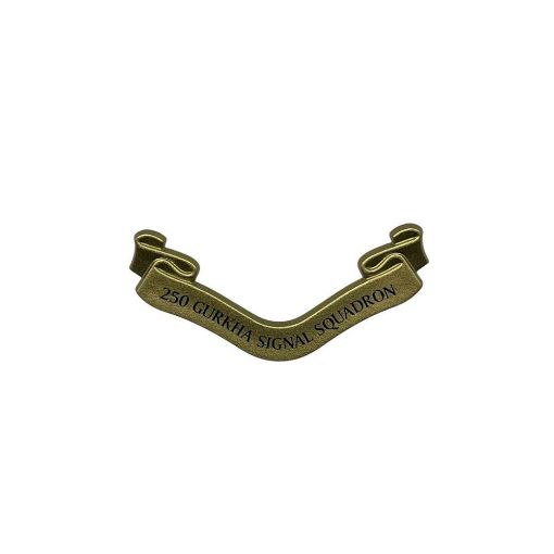 Picture of Plaque Scroll Only - 250 Gurkha Signal Squadron - Gold