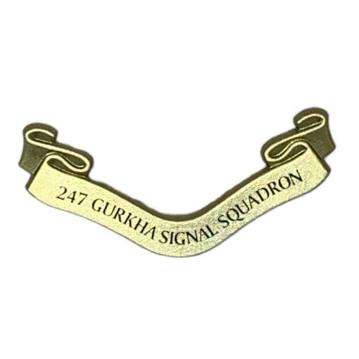 Picture of Plaque Scroll Only - 247 Gurkha Signal Squadron - Gold