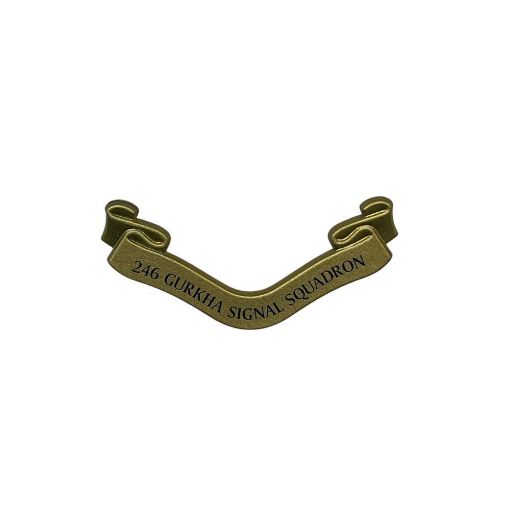 Picture of Plaque Scroll Only - 246 Gurkha Signal Squadron - Gold