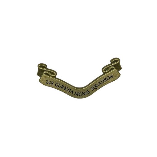 Picture of Plaque Scroll Only - 248 Gurkha Signal Squadron - Gold