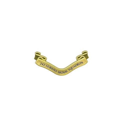 Picture of Plaque Scroll Only - 242 Gurkha Signal Squadron - Gold