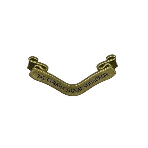 Picture of Plaque Scroll Only - 242 Gurkha Signal Squadron - Gold