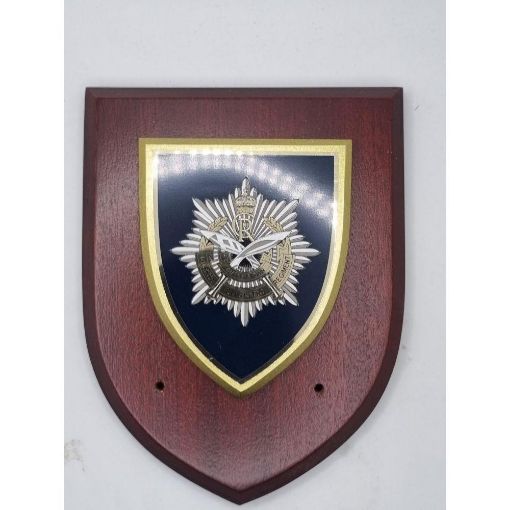 Picture of QOGLR Plaque - Wall Plaque - Blue Shield - No Scroll - Tudor Crown