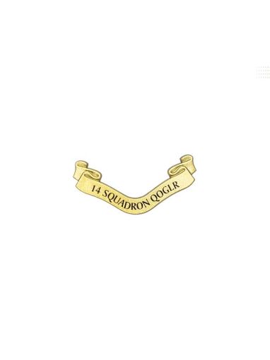 Picture of QOGLR Plaque Scroll Only - 14 Squadron - Gold