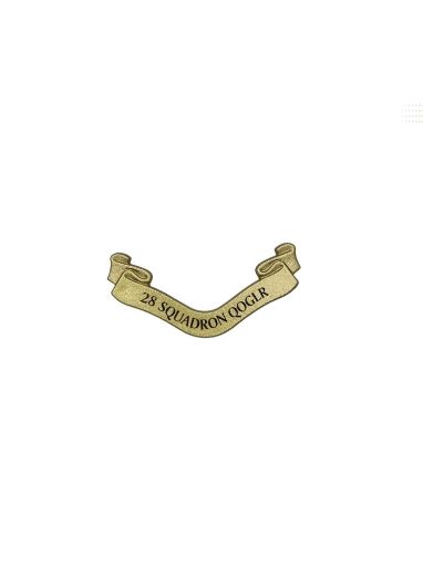 Picture of QOGLR Plaque Scroll Only - 28 Squadron - Gold