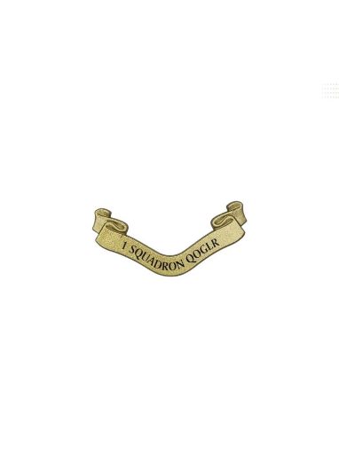 Picture of QOGLR Plaque Scroll Only - 1 Squadron - Gold