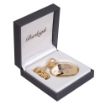 Picture of Full Hunter Pocket Watch with QGE Cap Badge, Chain - GP - Quartz Battery