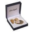 Picture of Full Hunter Pocket Watch - QOGLR Bge - Chain - GP - Quartz Battery - Tudor Crown