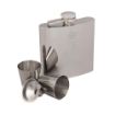 Picture of The Queen's Gurkha Signals Metal Hip Flask - 6oz with Filler & 2 Cups - Tudor Crown