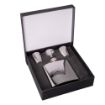 Picture of QOGLR Metal Hip Flask - 6oz with Filler & 2 Cups - Tudor Crown