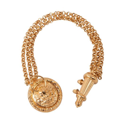 Picture of Whistle, Lion & Chain Set - Gilt Plate - Large